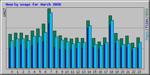 Hourly usage for March 2026