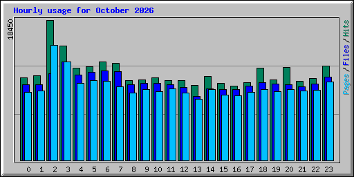Hourly usage for October 2026